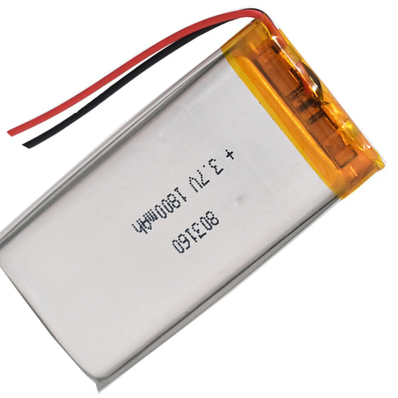 

3.7V 1800mAh 803160 Li-Polymer Li Battery JST-PH 2pin 2.0 For ELECTRIC TOYS LAPTOP MP3 MP4 DVD MOBILE POWER SMART WATCH