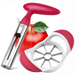 1Pc Apple Corer Remover Stainless Steel Apple Cutter Slicer Pear Apple Core Remove Tools Fruit Cutting Knife Kitchen Accessories
