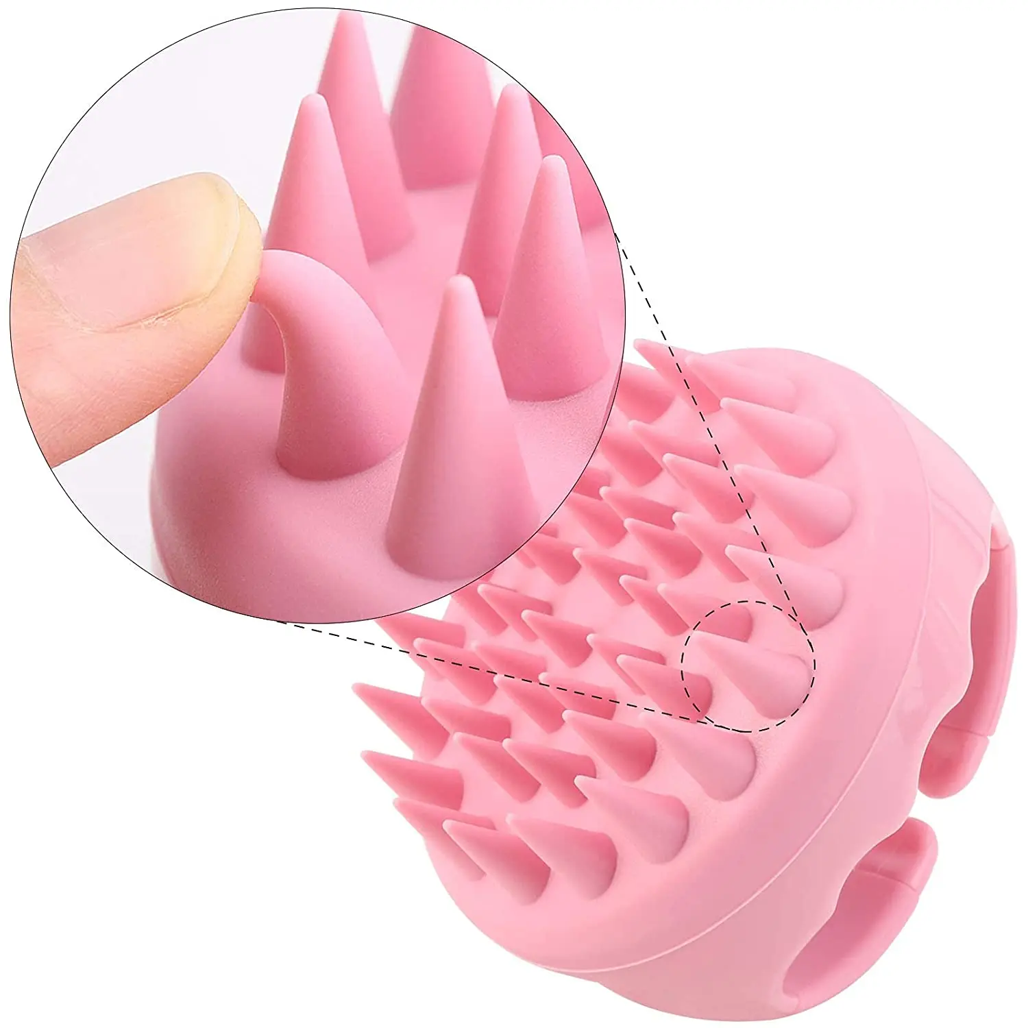 Soft Silicone Hair Scalp Massager Shampoo Brush Waterproof Hair Scrubber for Both Wet Dry Hair Suitable for Men & Women