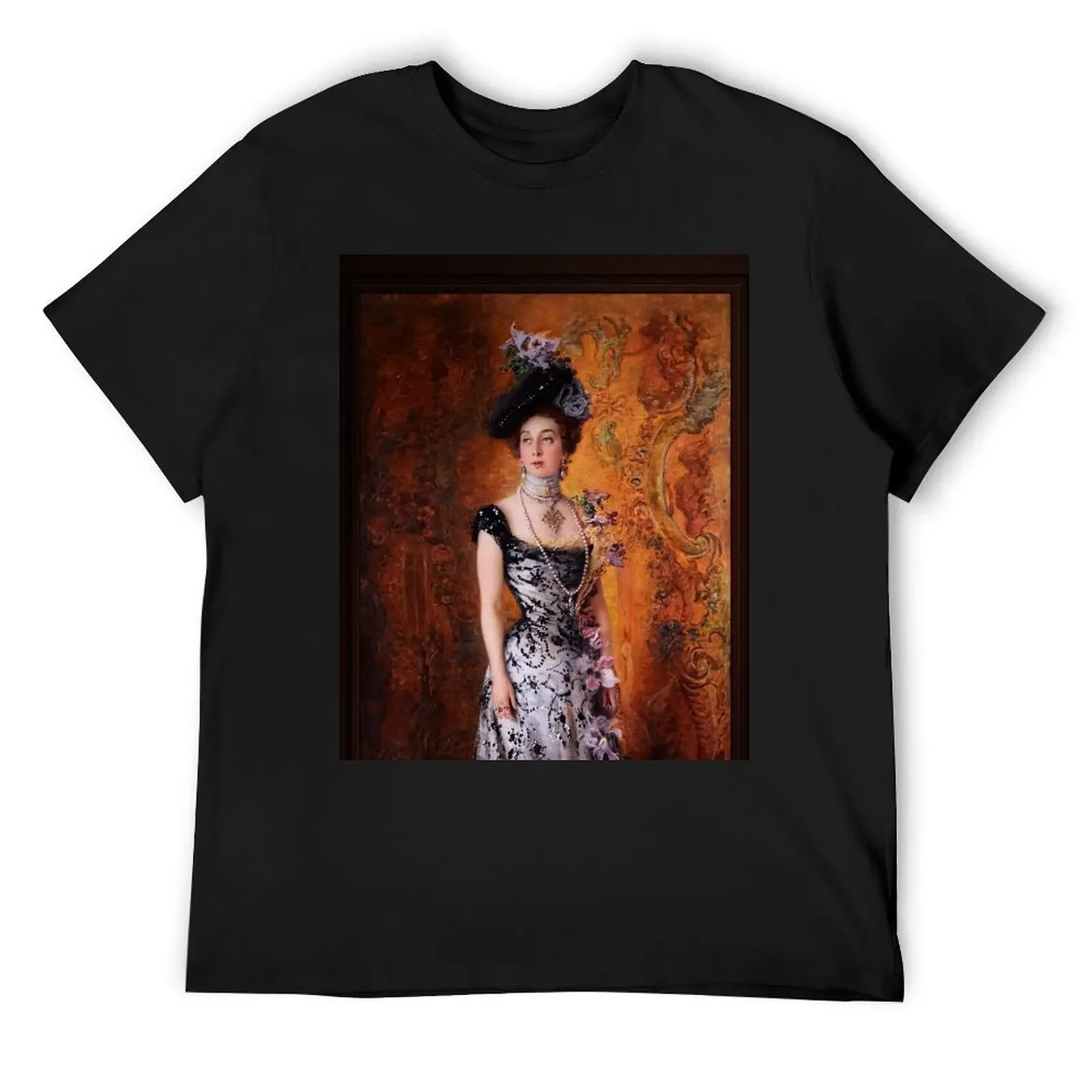 Portrait of Maria Alexeevna Matavtina by Konstantin Makovsky Remastered Xzendor7 Classical Art Old Masters Reproductions T-Shirt