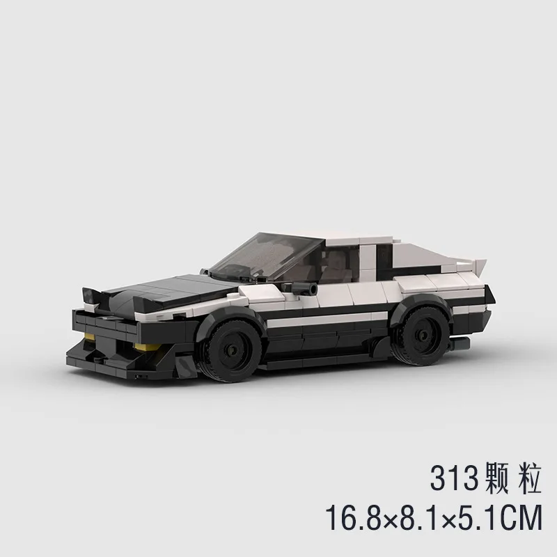 313pcs AE86 auto bouwsteen speelgoed Initial D Technische Fujiwara Tofu Winkel Japan Sport Auto Model Bouwsteen