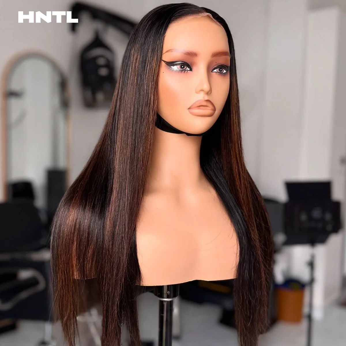 Wear and Go 5by5 Glueless Wig Human Hair Highlight P1b/4 Colored Lace Front Wig Pre Plucked 13x6 13x4 HD Lace Front Straight Wig