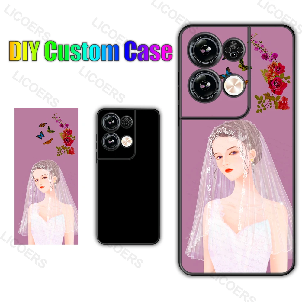 Custom Case for OPPO Reno 8 Pro Plus 8Pro Find X5 Cover DIY Photo Picture Soft Matte Silicone Full Protect Camera Shell Funda