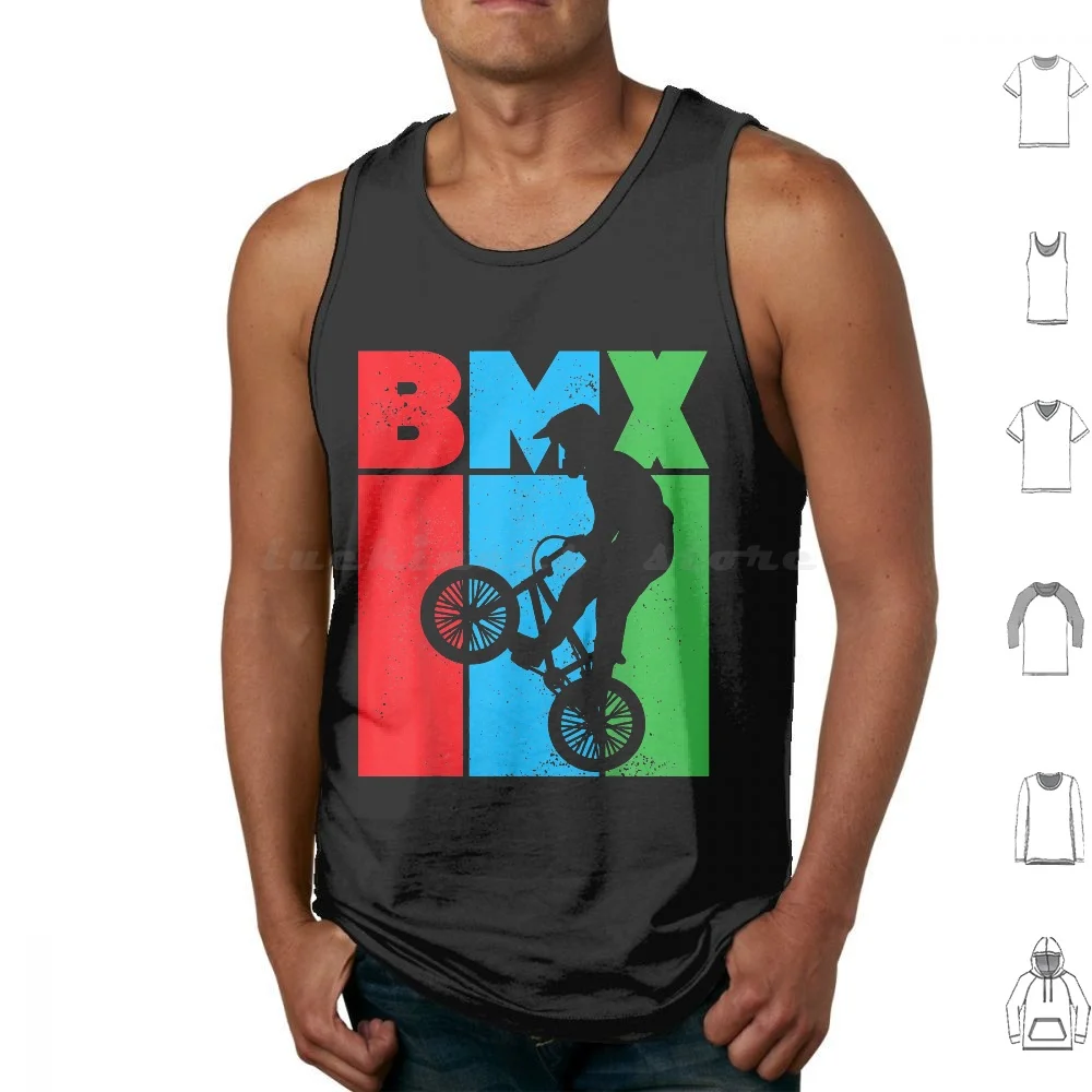 

Bmx Bike Retro Bicycle Biking Gift For Men Women Boys Kids T-Shirt Tank Tops Vest Sleeveless Bmx Bike Retro Bicycle Biking