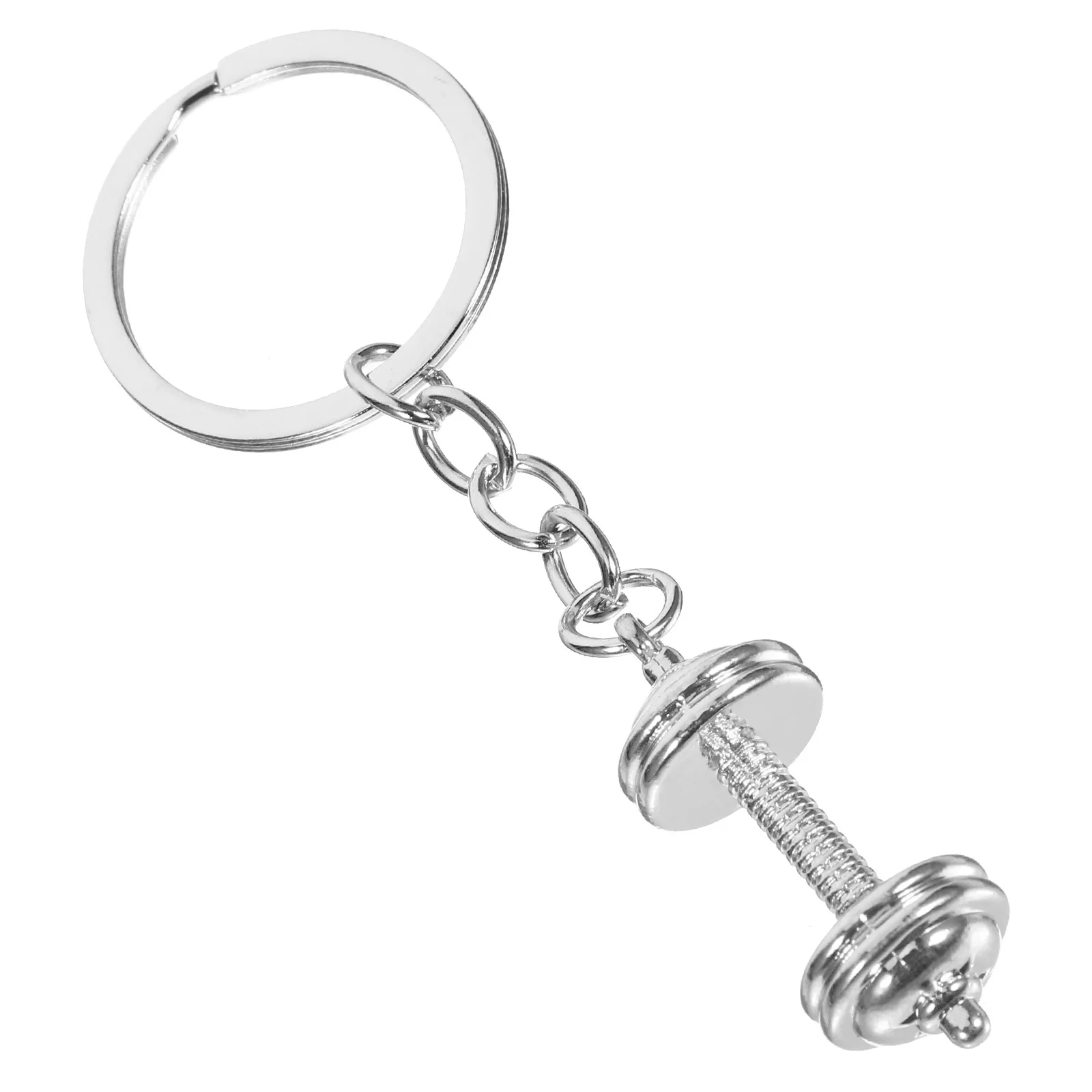 

Unique Dumbbell Keychains Zinc Alloy Material Bodybuilding Jewelry Not Easy to Deform Or Fade Dumbbell Key Rings