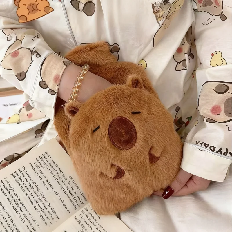 

Грелка для рук с медведем, сумка для горячей воды, милый плюшевый Тедди с ручным карманом, новый верх, герметичная бутылка, зимний уютный подарок для женщин и девочек