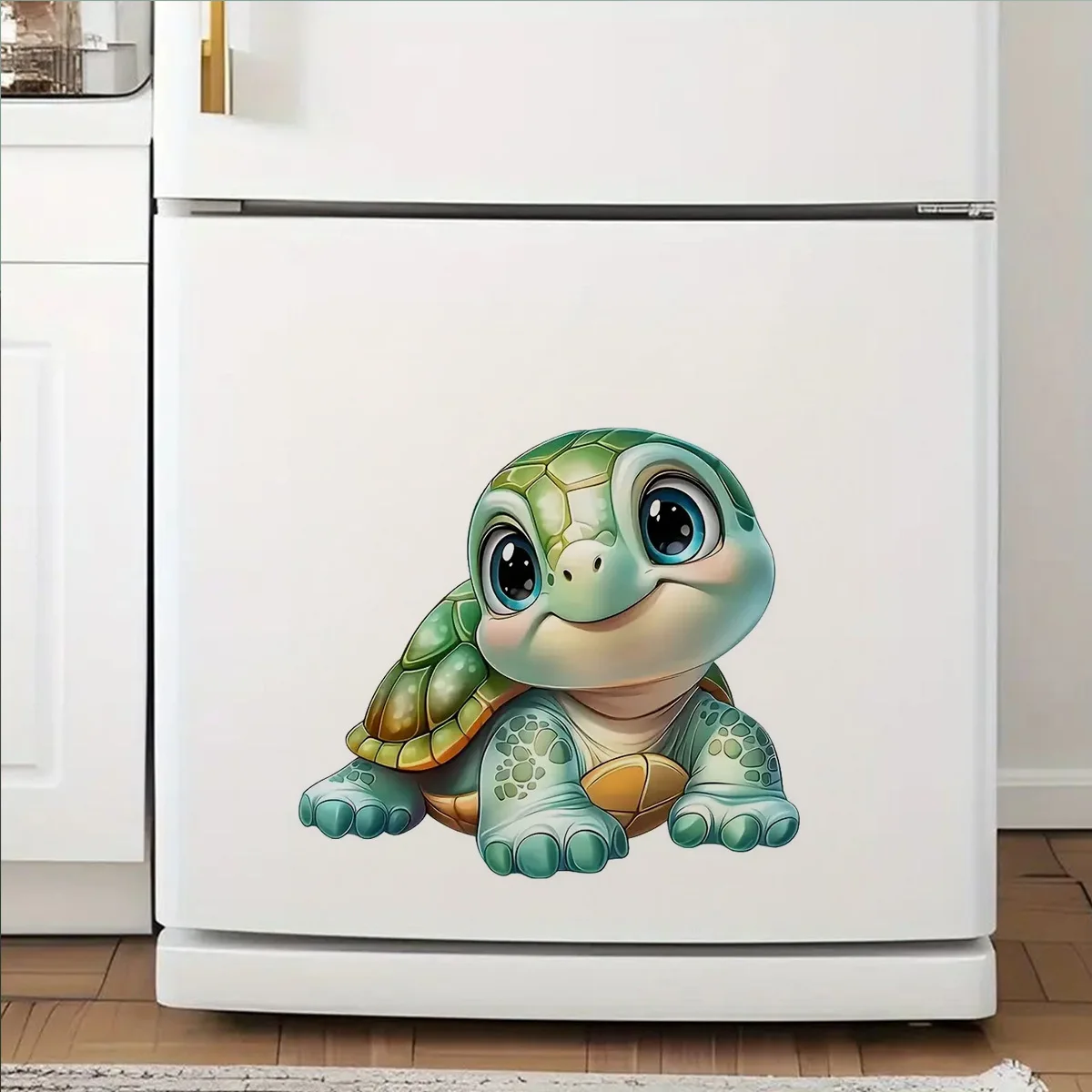 Cute Turtle Stickers, Art Wall for Home, Cabinet, Refrigerator, Door, Toilet,Decoration, Vinyl Car Decals, Outdoor Indoor Use