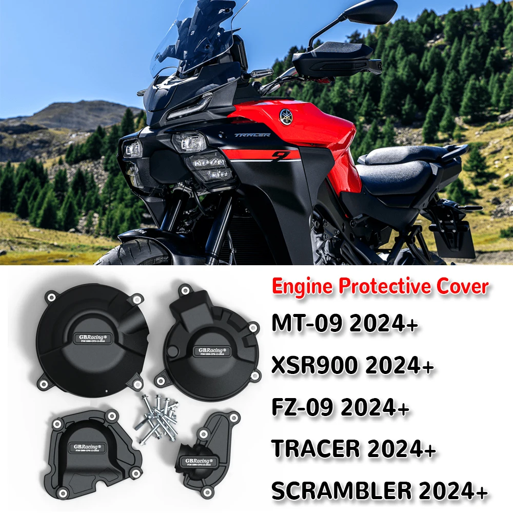 

For YAMAHA MT-09 / MT 09 SP / FZ-09 / Tracer / Scrambler / XSR900 2024 Motorcycle Engine Protective Cover Guard Protector