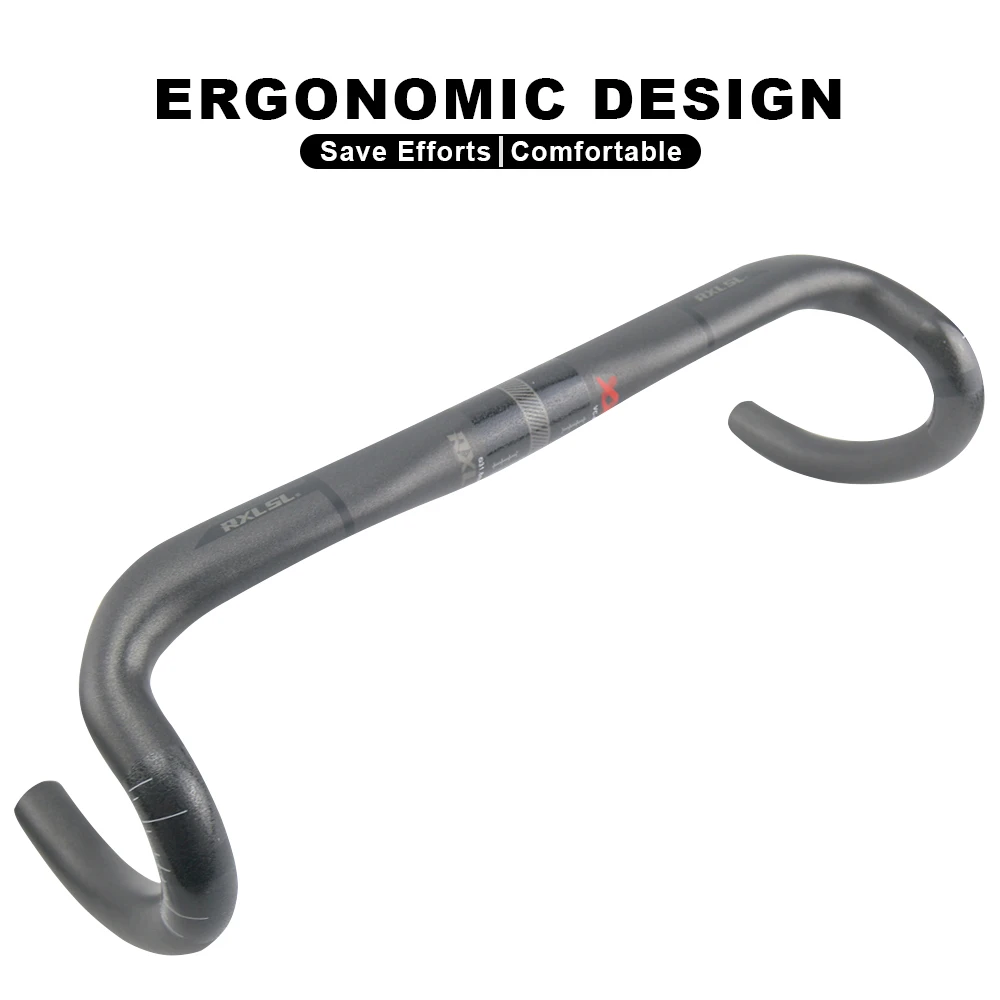 RXL SL 31.8mm Carbon Drop Bar Road Bicycle Handlebar 380/400/420/440mm UD Matte External Routing Racing Bike Handle Bars