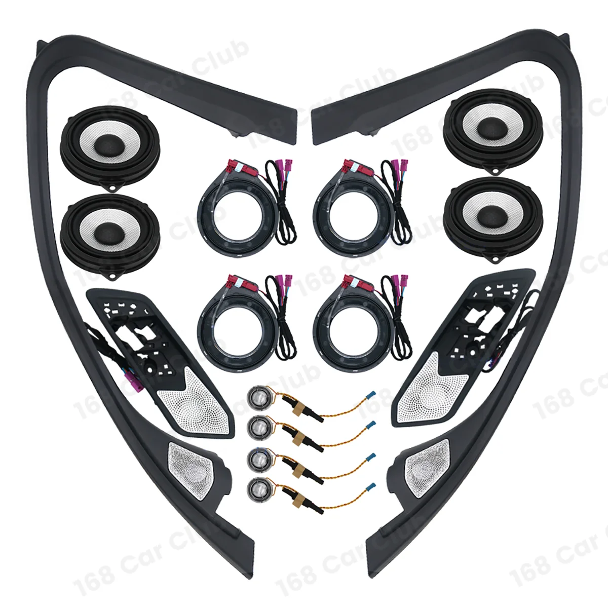 11 Colors Ambient Light For BMW G20 New 3 Series Car LED Speaker Cover Midrange Tweeter HiFi Music Stereo Horn Decorate Refit