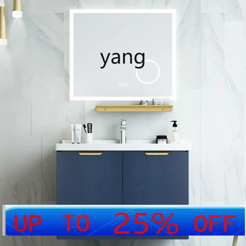 

LTT solid wood bathroom cabinet simple bathroom basin toilet washstand