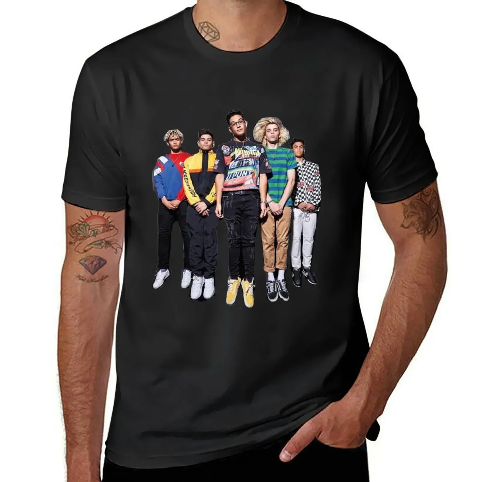 Camiseta PRETTYMUCH, camisetas negras de anime, camisetas gráficas de algodón, camisa de anime vintage, sudaderas, hombres