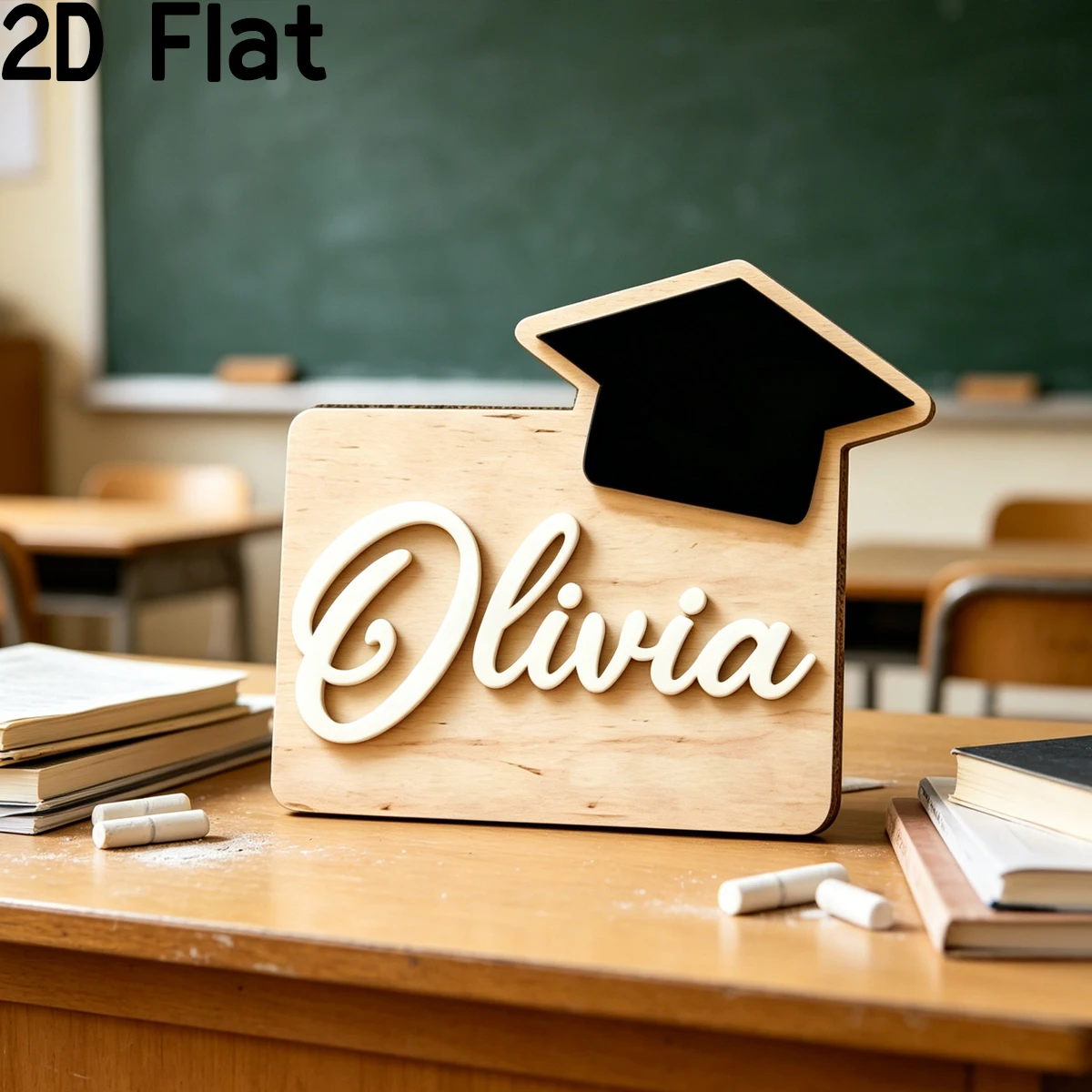 1Pc Custom Name Graduation Season Wooden Name Plaque,Home Room Wall Door Decor,DIY Nursery Birthday Wedding Graduation Gift