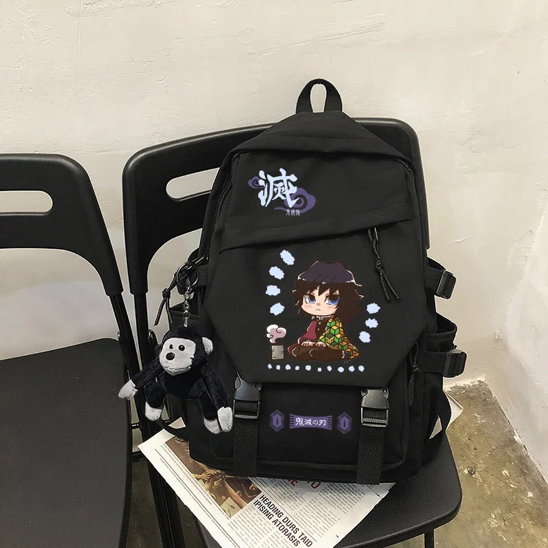 Anime Demon Slayer Cosplay Unisex Backpack Teenagers Cartoon Bookbag Laptop Travel Rucksack Cute Students School Fashion Bags