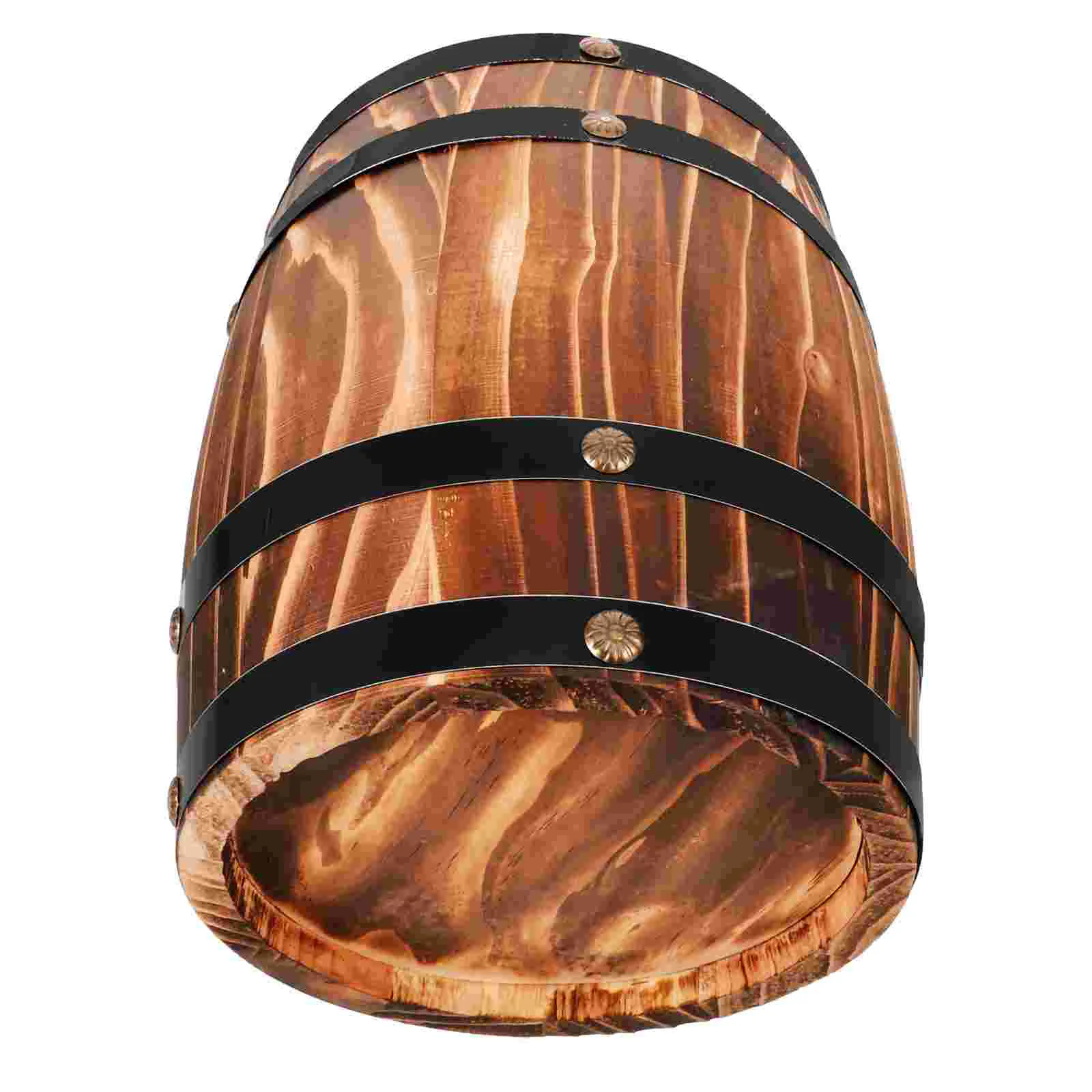 

Barrel Decoration Cocktail Dispenser Red Beer Whiskey Wooden Flower Bucket