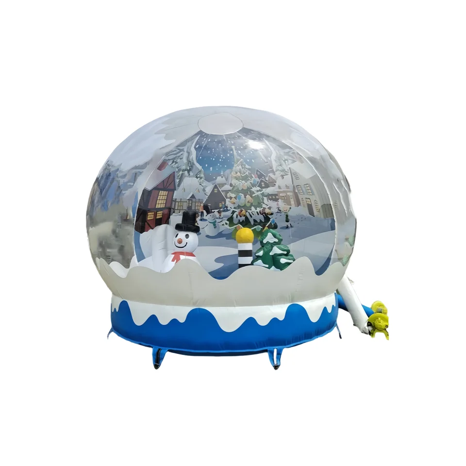 

Christmas Theme PVC Inflatable Bubble Snow Globe Bouncy Castle Jumping Outdoor Party Fun for Kids and Adults