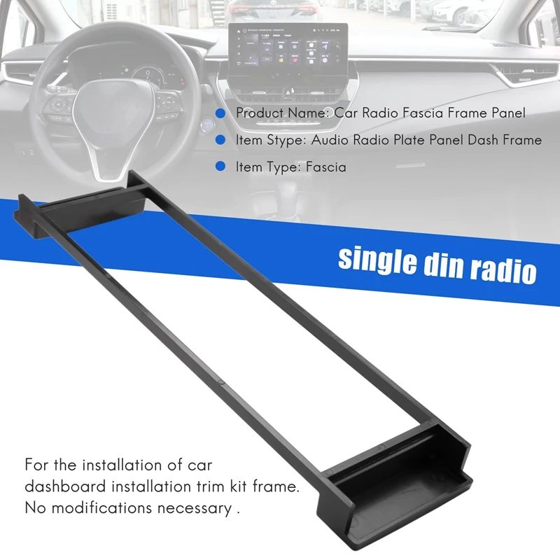 Fascia 1 Din Frame for - A3 8L A6 4B Seat Toledo Scudo Stereo Facia Plate Dash CD Trim 1 DIN Radio Cover-BTFL