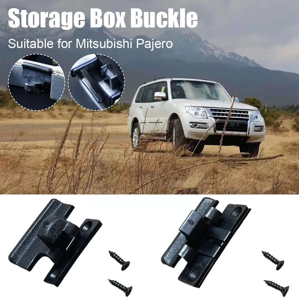 Car Armrest Box Lock Storage Buckle Hand Buckle Auto For Pajero For Montero Pajero Shogun 2001 2006 K0w0