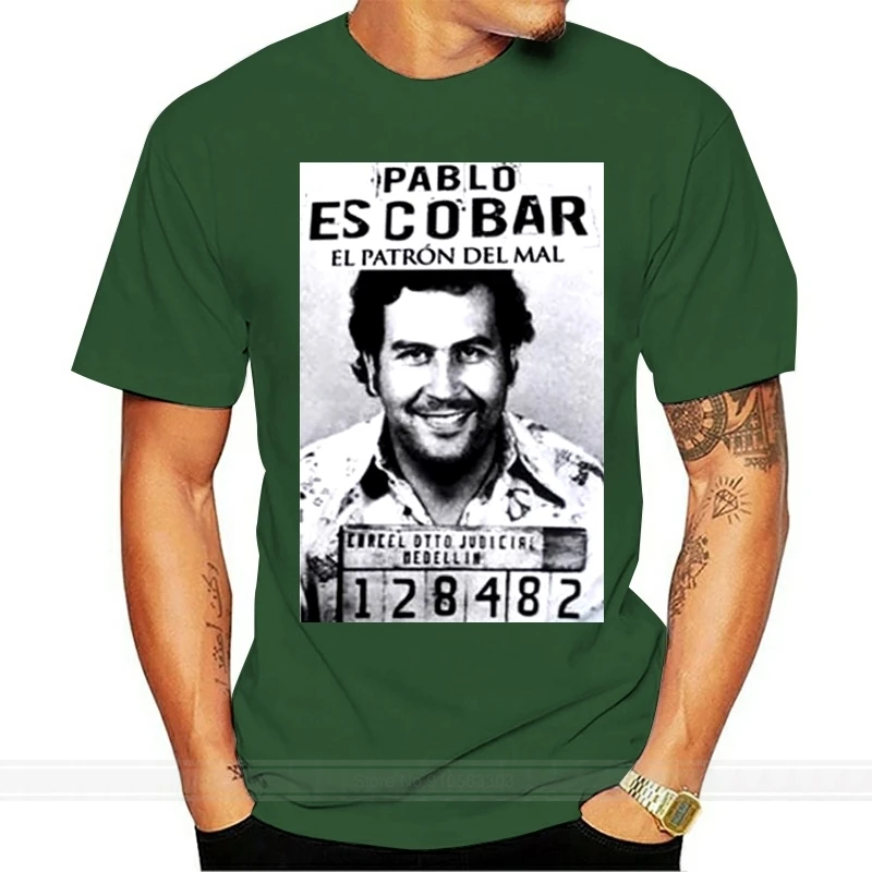 Gangster Pablo Escobar Colombian Drug Weed Mafia Scareface Luciano Money Capon Tshirt Vintage Thug Life Style Tee