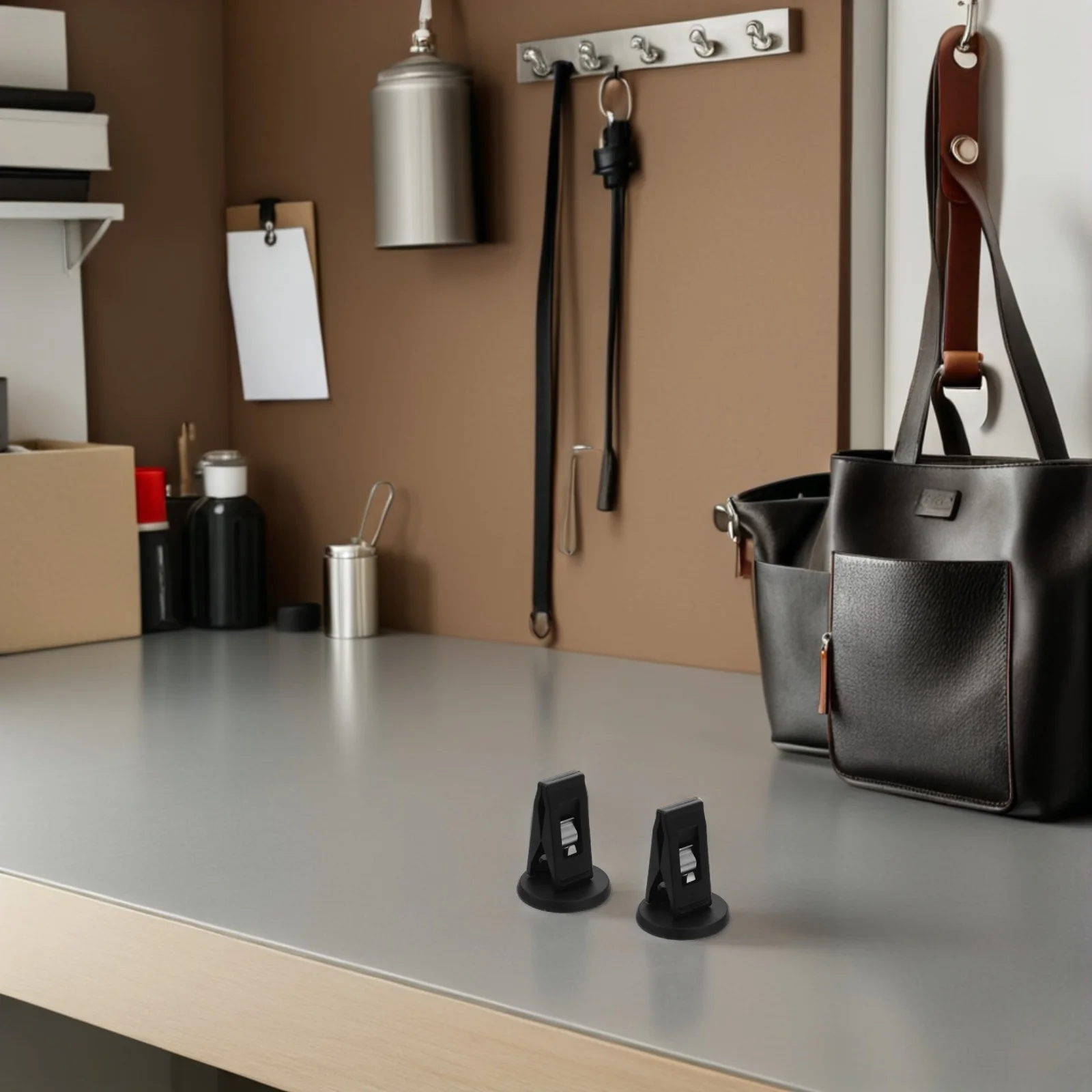 2Pcs Clear Plastic Ticket Folder Multi-Purpose Clip for Car Dashboard Notes Bills Business Card Holder Ticket Folder