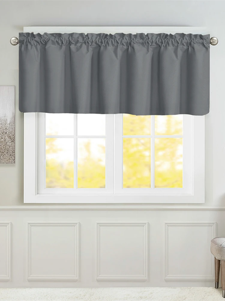 2 قطعة جيب قضيب سهل التعليق 100% ستائر قصيرة معتمة-ديكور لنافذة المنزل وباب منزلق