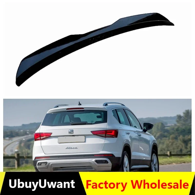 Rear Roof Lip Spoiler For Seat Ateca 2016-2020 Gloss Black ABS Plastic Car Rear Wing For Seat Ateca 5FP FR Cupra Ateca