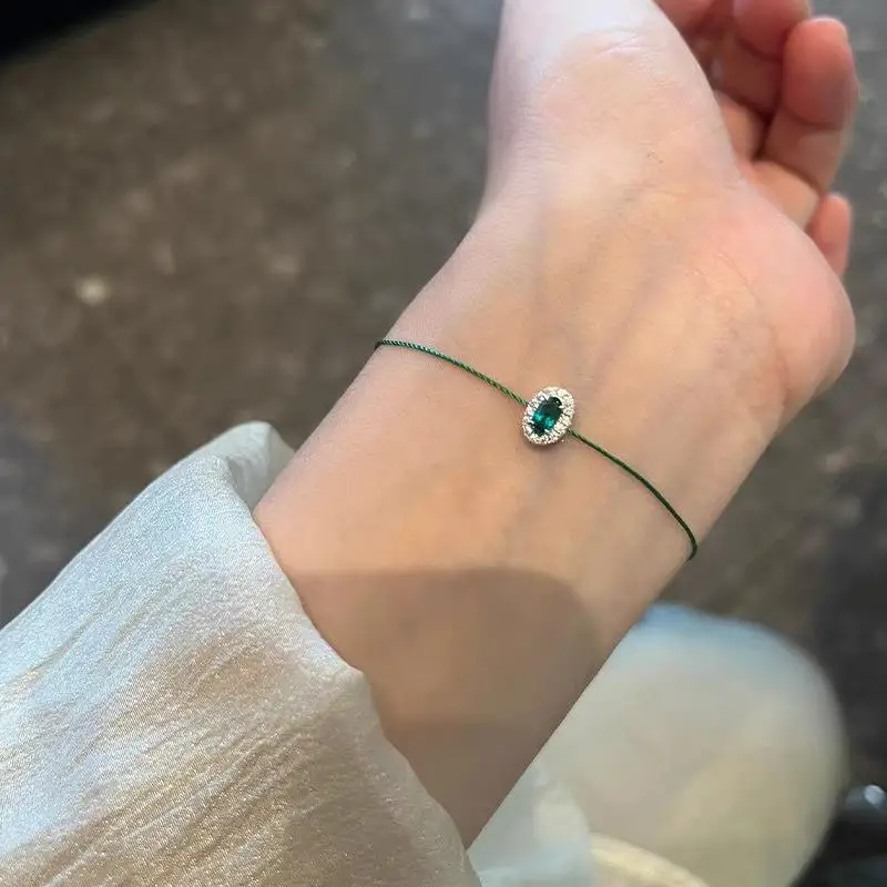 Edelstein- und kleine Seilarmbänder für Damen, mehrfarbige Auswahl, einfache, feine Webarmbänder, Schmuckzubehör – Detail 3