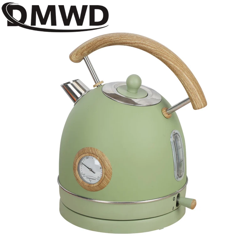 

DMWD 1.8L Electric Kettle Long Spout Mouth Teapot Stainless Steel Tea Coffee Thermo Pot Temperature Meter Display Water Boiler