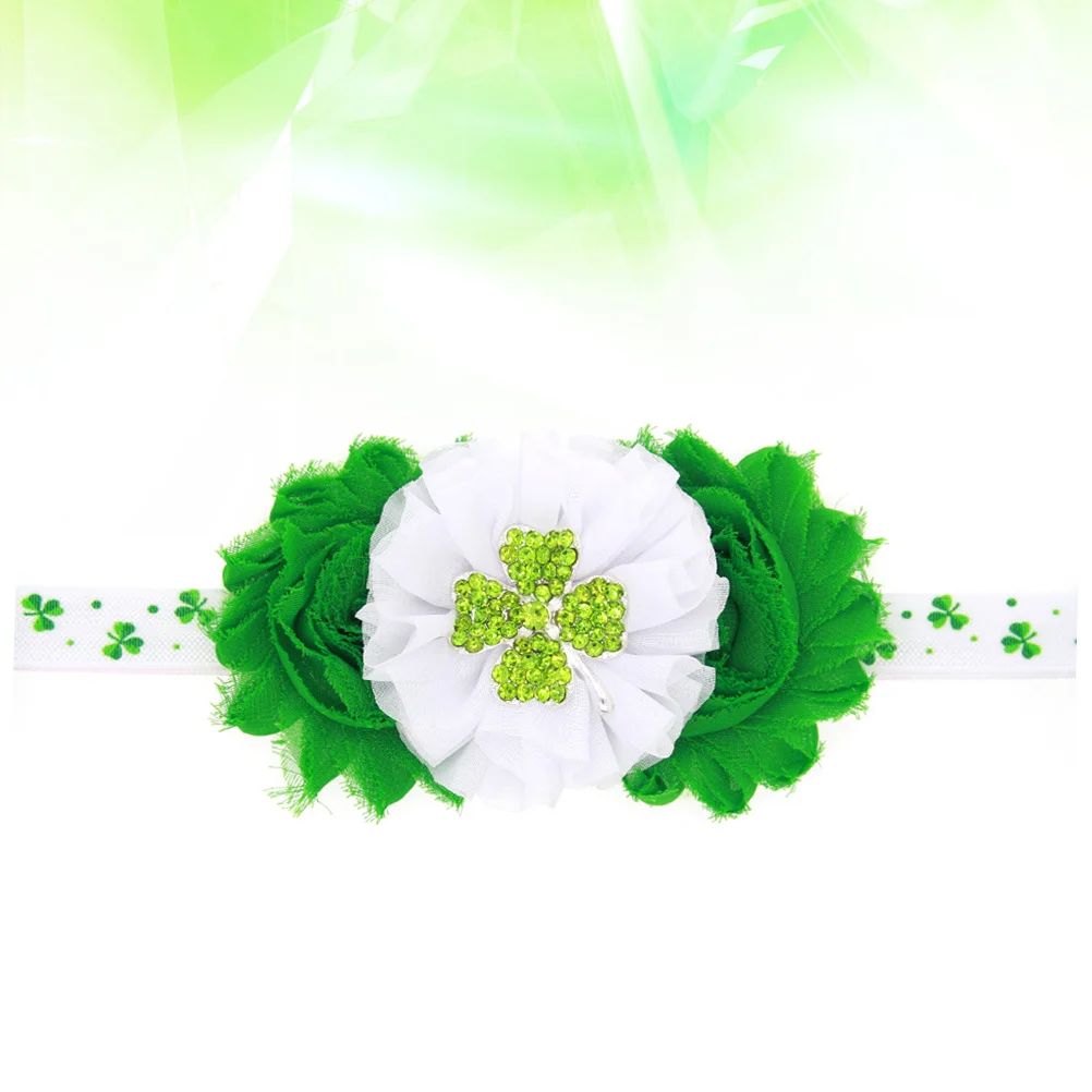 

Newborn Four-Leaf Clover Elastic Hairband Polyester Cotton Baby Headbands Infant Hair Accessories Photography Prop Girl Headband
