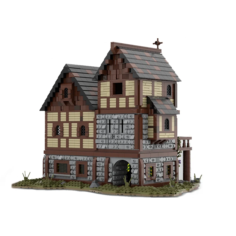 3130pcs Moc Medieval Tavern House Castle Modular Model Building Bricks  DIY Sets Education Assembly Blocks Toys Christmas Gifts