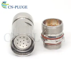 M23 Connector 12 Pin Compatible HUBNER Heidelberg Coding Line Core Signal Plug And Socket