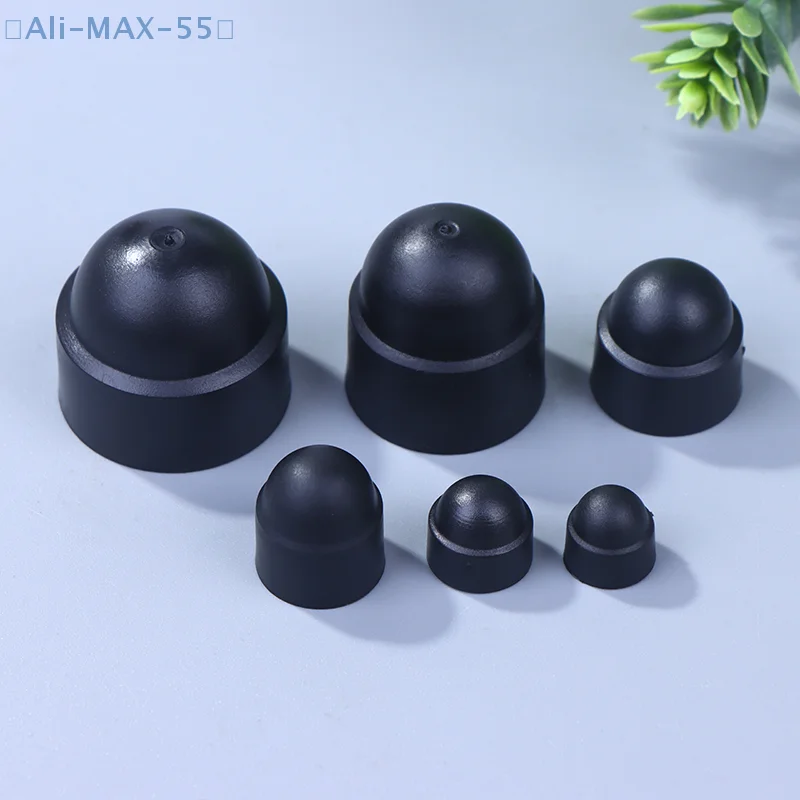 【MAX-55】10Pcs M4 M5 M6 M8 M10 M12 Bolt Nut Dome Protection Caps Covers Exposed Hexagon Plastic Screw Protection Covers