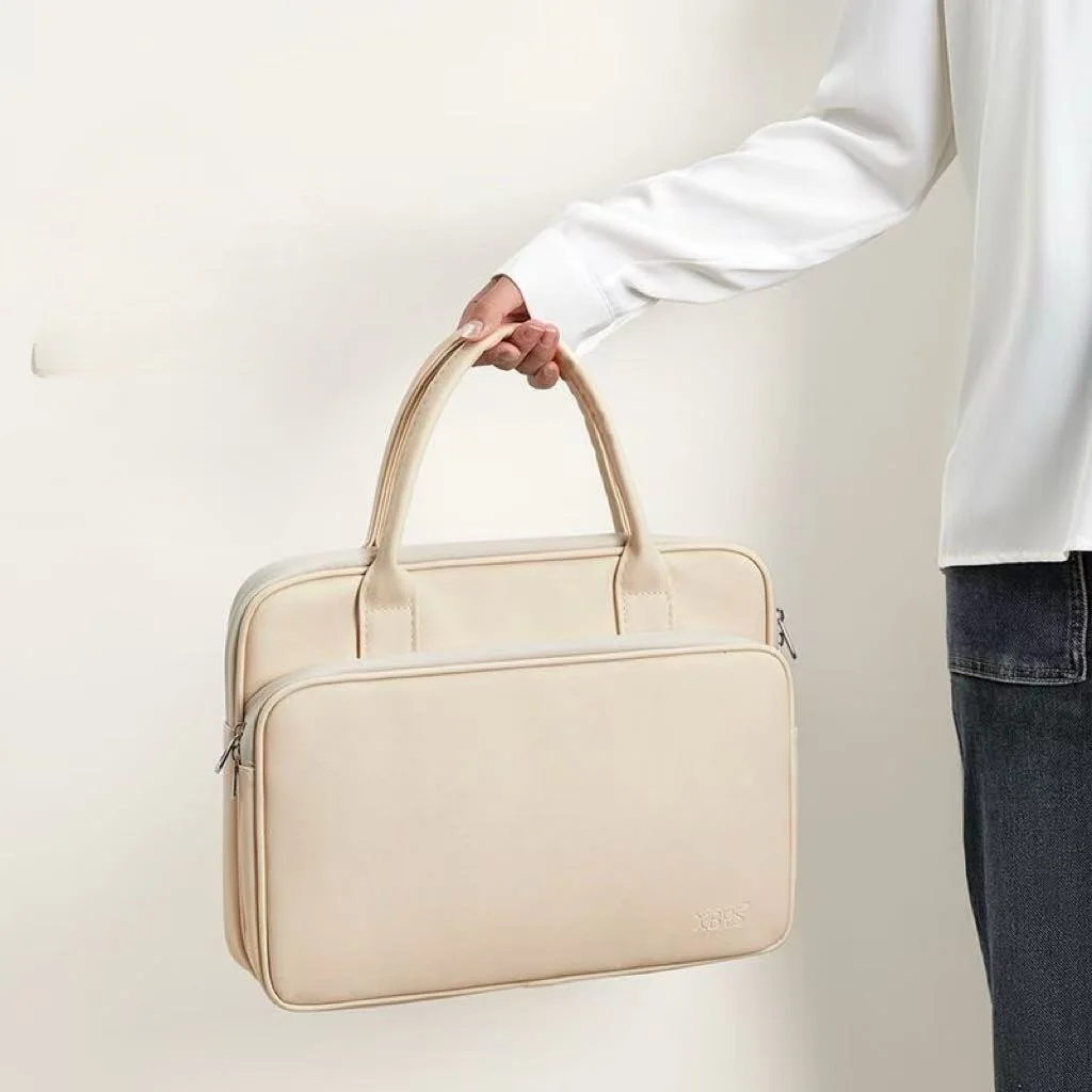 Ins однотонная минималистичная сумка для ноутбука женская MacBook Air Pro 13, 14, 15,6, 16-дюймовые портфели водонепроницаемая противоударная сумка для ноутбука