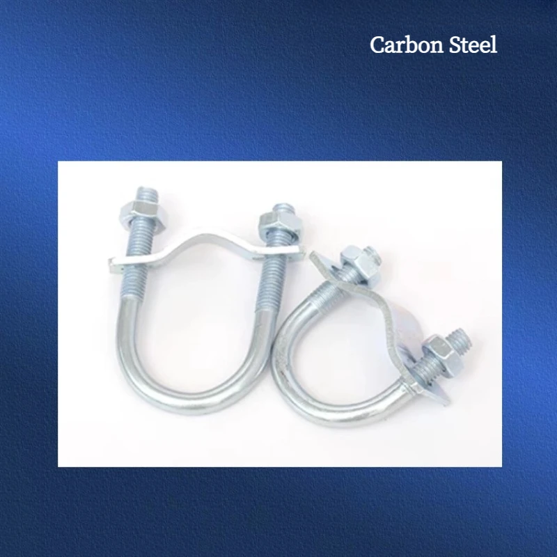 New Listing Galvanized Carbon Steel U-shaped Tube Clamp With Baffle Screws Pipe U-clamp Bolt For Tube