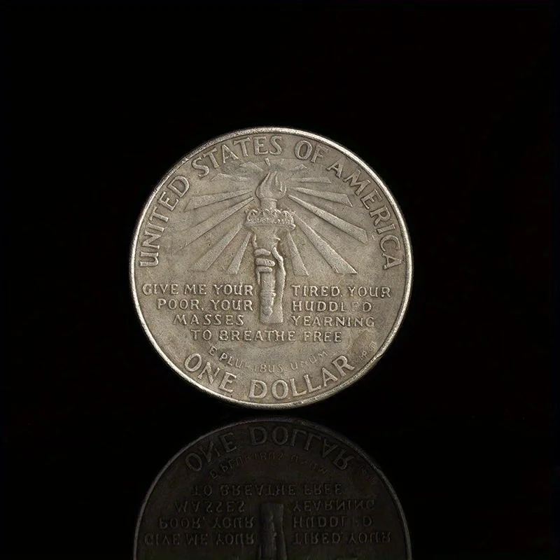 1906 تمثال الحرية الأمريكي 1 دولار عملة الشعلة عملة تذكارية
