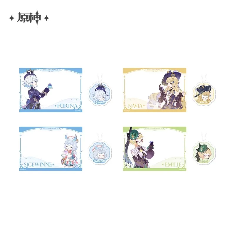 

Official miHoYo Genshin Impact Strong Fragrance Fantasy Series Group photo card fragrance card genuine anime game accessories