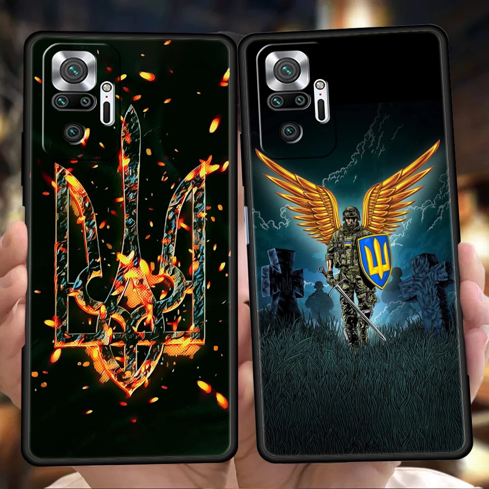 U-Ukraine Flag Phone Case Cover for Redmi 13C 10C Note 13 12 10 11 Pro Plus 7 8T K40 K50 Gaming Pro Plus 5G Soft Shell Capas Bag