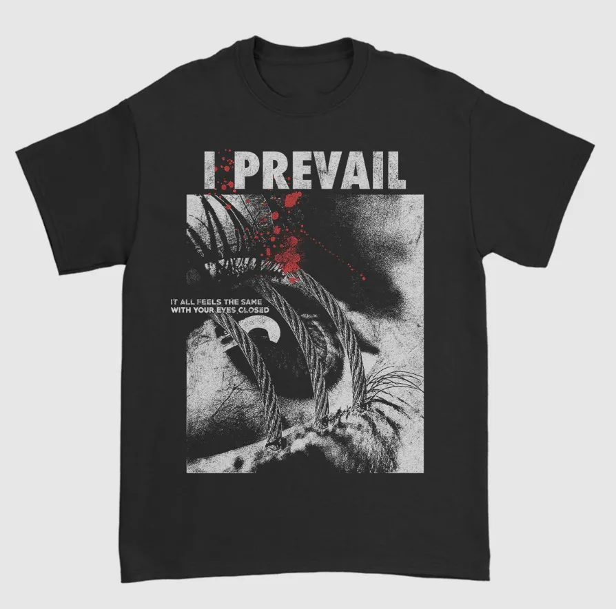 Vtg I Prevail Band Trauma Album Cotton Black Full Size Unisex Shirt J553