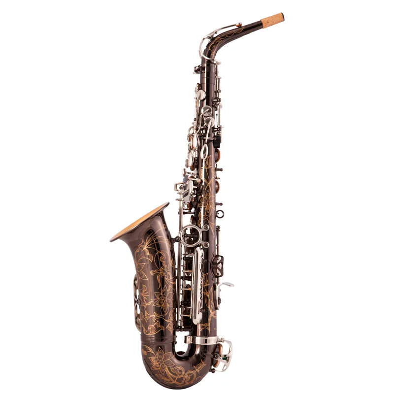 E-flat Retro Series Alto Saxophone Beginner's Grade Professional Performance EB Tone Adjustable Gold Lacquer