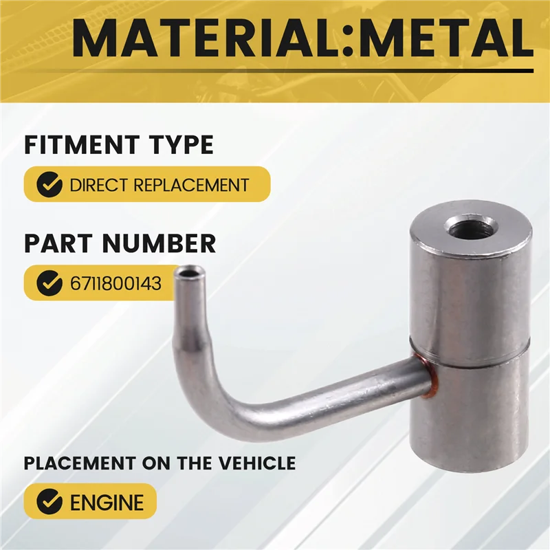 

6711800143 Блок цилиндров форсунки распыления моторного масла для Ssangyong Actyon/Kyron/Rexton/Korando C/Rodius/Tivoli-A08Q