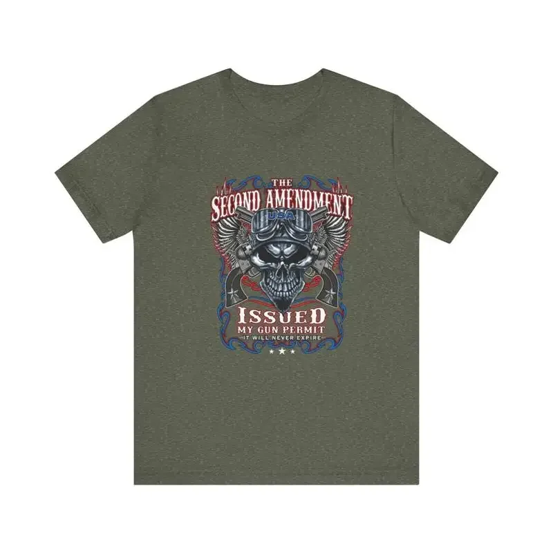 The Second Amendment Issued My Gun Permit Jersey T Shirt