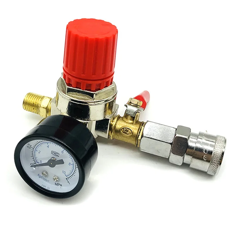 Air Pump Pressure Regulator Pressure Reducing Valve Air Pressure Adjustment Air Outlet Wind and Three Holes