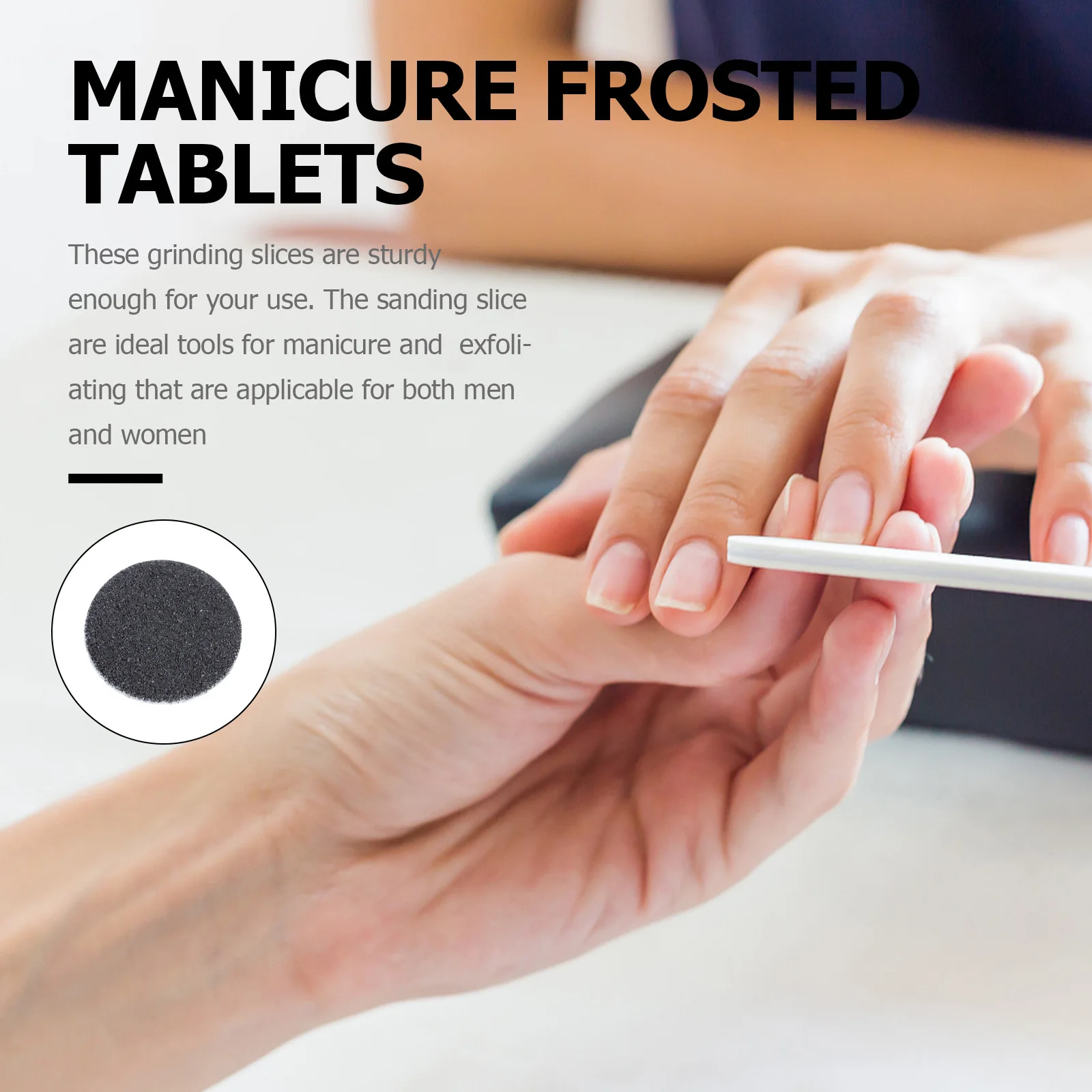 1 saco esfoliante polimento fatias acessório de moagem elétrica para remoção de pele morta ferramenta pedicure conjunto de corte de unhas manicure
