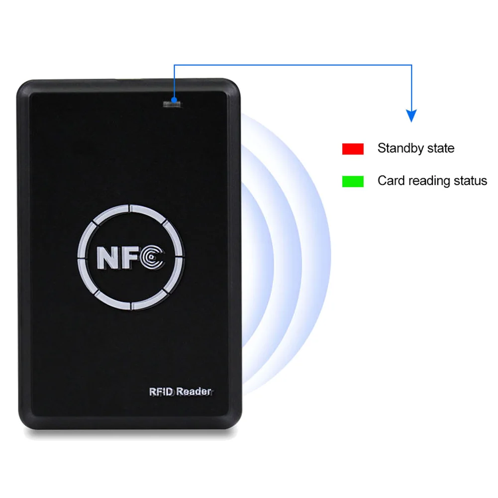 RFID Reader Writer Duplicator, NFC Reader, Smart Card Programmer, Access Card Decoder, Writable T5577 UID Fobs Cards