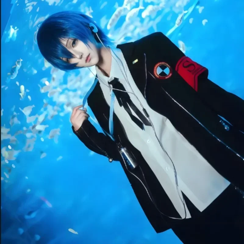 Makoto Yuki Costumi Cosplay Gioco P3 Uniformi scolastiche Ricamo Abito Pantaloni Camicia Set Festa di festa Anime Carnevale Outfit Unisex