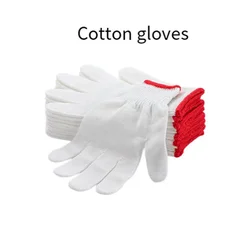 12PCS Car maintenance labor protection gloves cotton thread wear-resistant yarn work gloves wool quality cotton hand socks