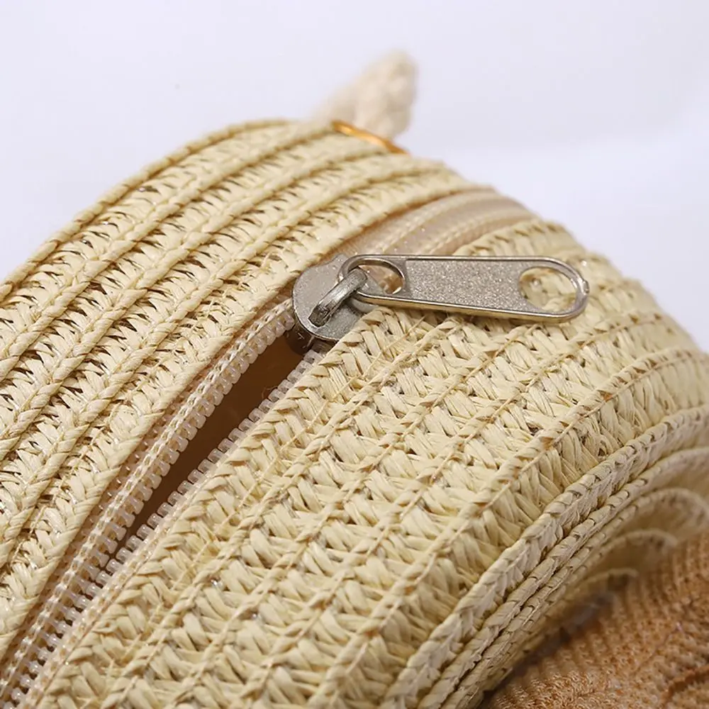 

Coin Purse Woven Straw Straw Bag Shell Shape Handmade Straw Handbag Handbag Kid Children