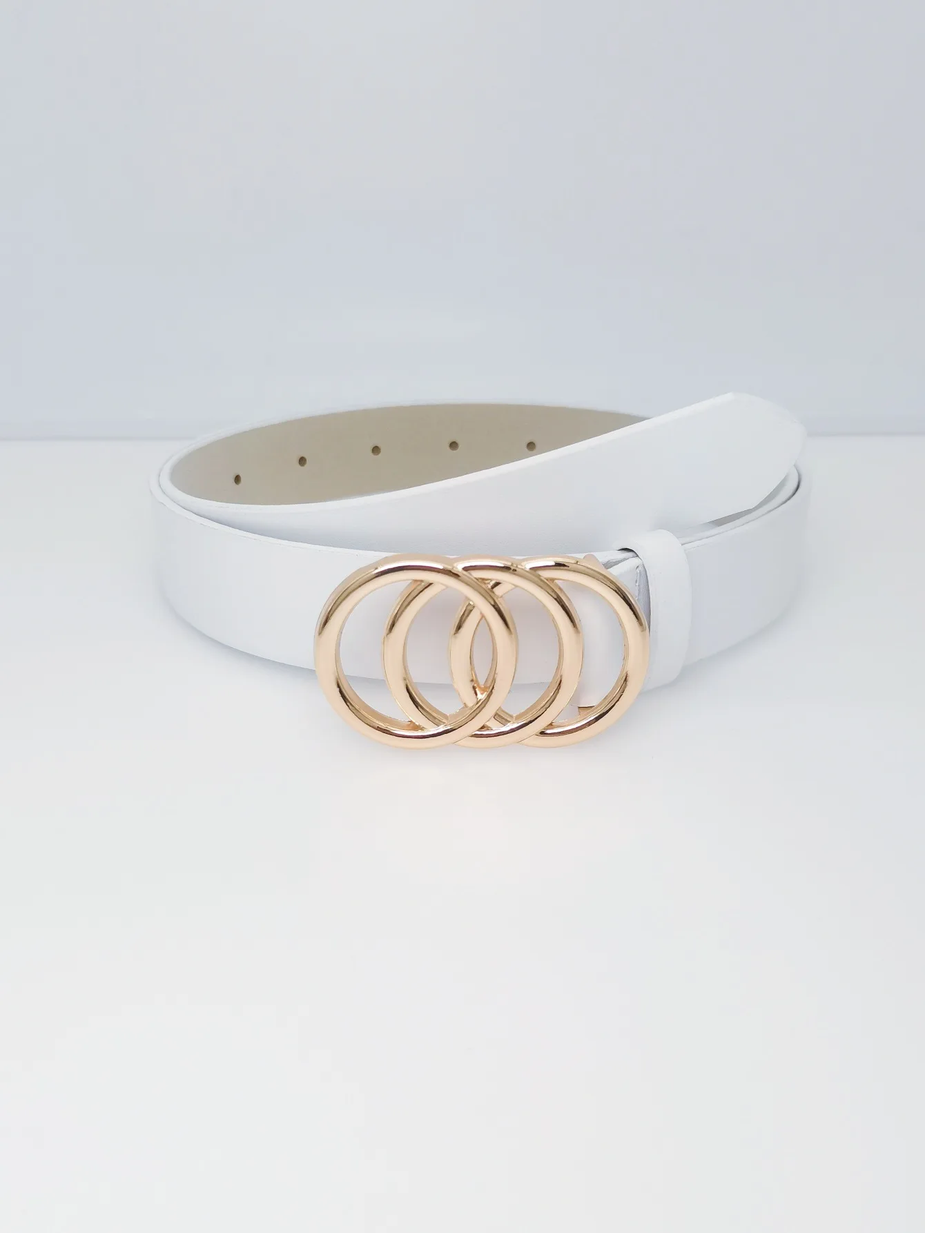 1 قطعة حزام للنساء الاتجاه الثلاثي مشبك دائري حزام بسيط تنوعا الشباب حزام بولي حزام حزام جلد يقترن مع الجينز فستان أحزمة السيدات