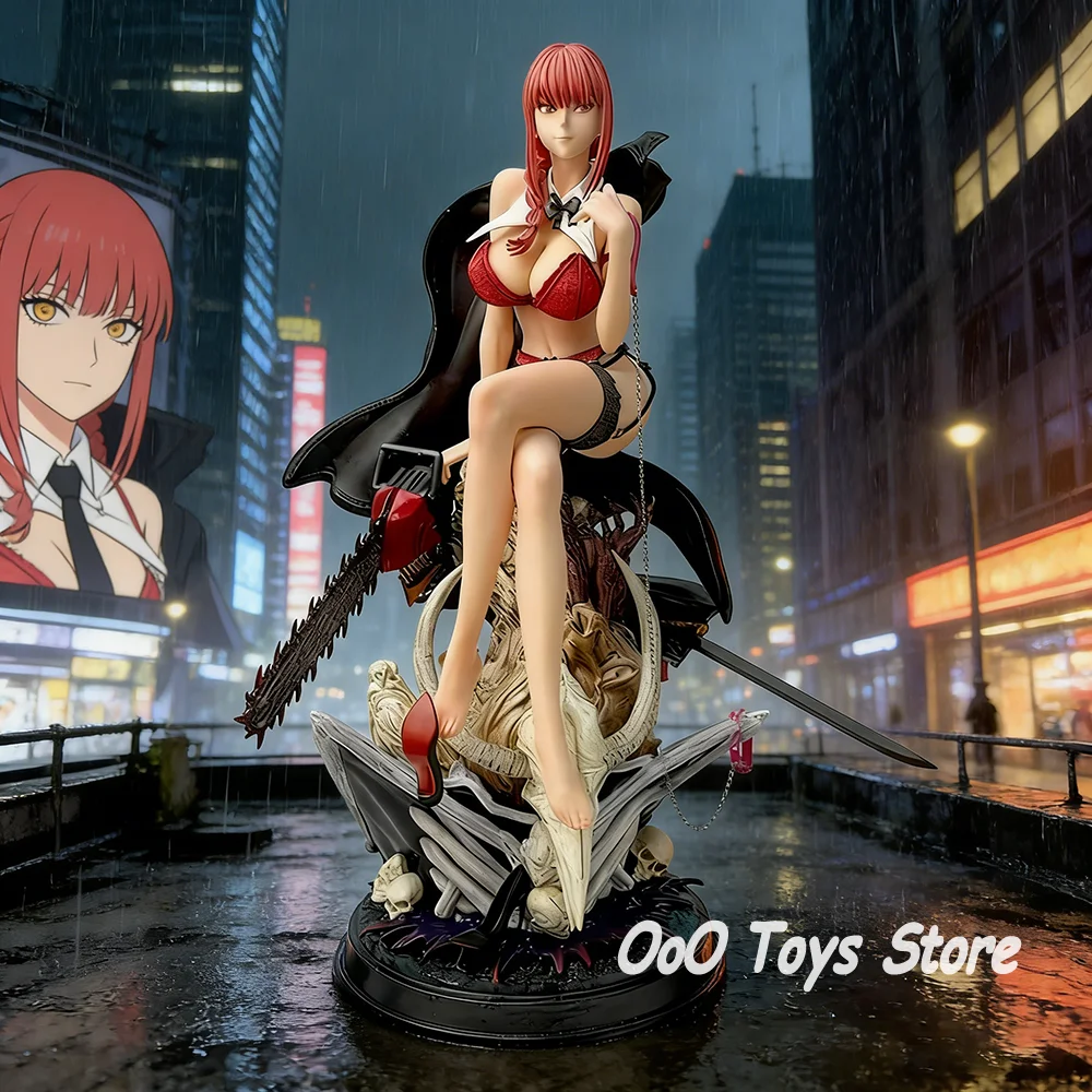 

Anime Chainsaw Man Figure Makima Action Figures Pvc Statue Desktop Ornamen Collection Model Toys Gifts 46cm