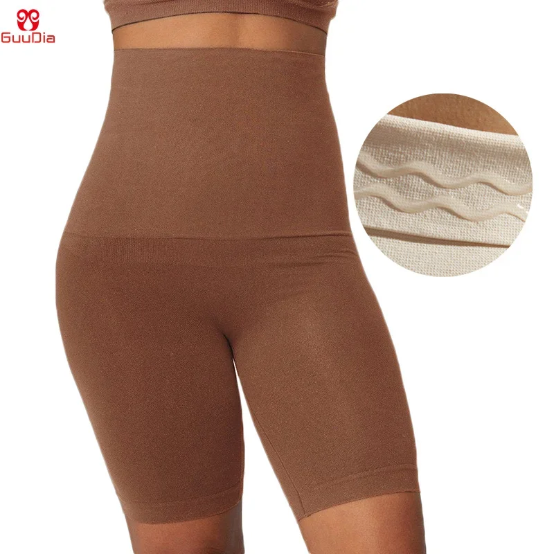 GUUDIA Anti-slip Glue Waistband Shaper Panties Super Stretchy Tummy Control Girdle Smooth Out Seameless Shapewear Briefs